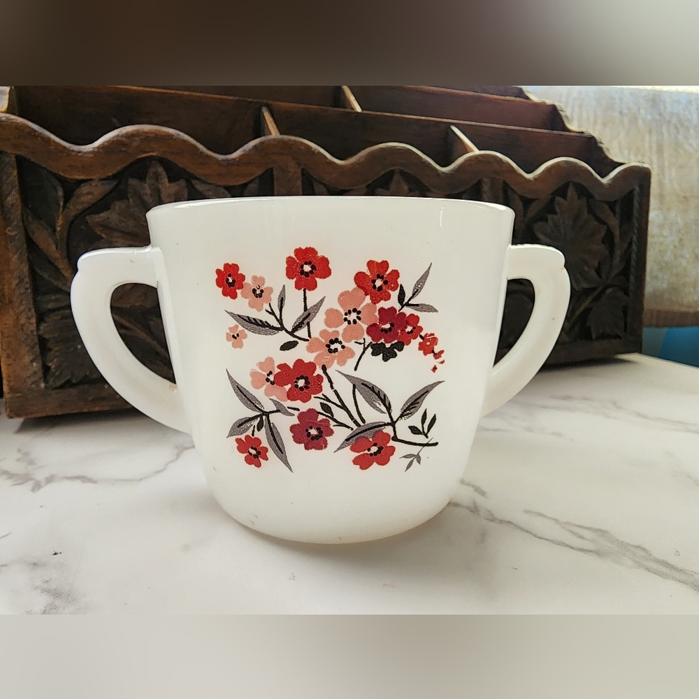 Vintage Fire King Primrose Sugar Bowl no lid